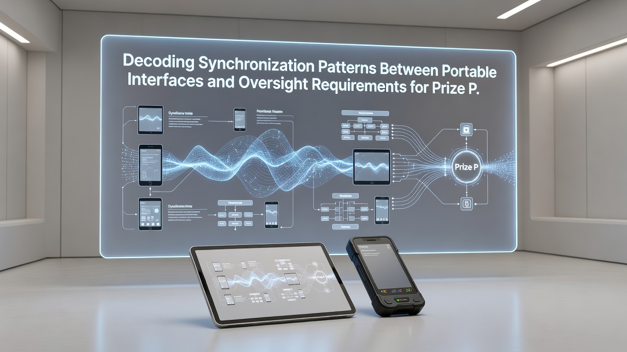 Network diagram showing data synchronization between mobile interfaces and regulatory oversight systems for prize pools